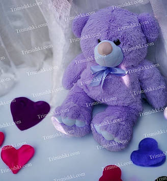 М'яка іграшка Ведмедик Ветлі 100 см Великий плюшевий ведмідь Іграшка ведмідь великий Іграшка ведмедик Лаванда