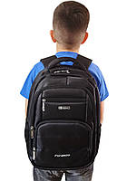 Школьный рюкзак ортопедический для мальчика 3 4 5 класс, прочный анатомический портфель в школу, черный