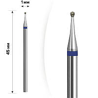Алмазная фреза для маникюра mART (M-21) - Шарик Blue 1мм