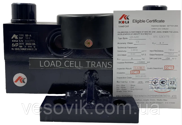 Тензодатчик KELI QS-A 10t Аналог Zemic HM9B 10000 кг, фото 1