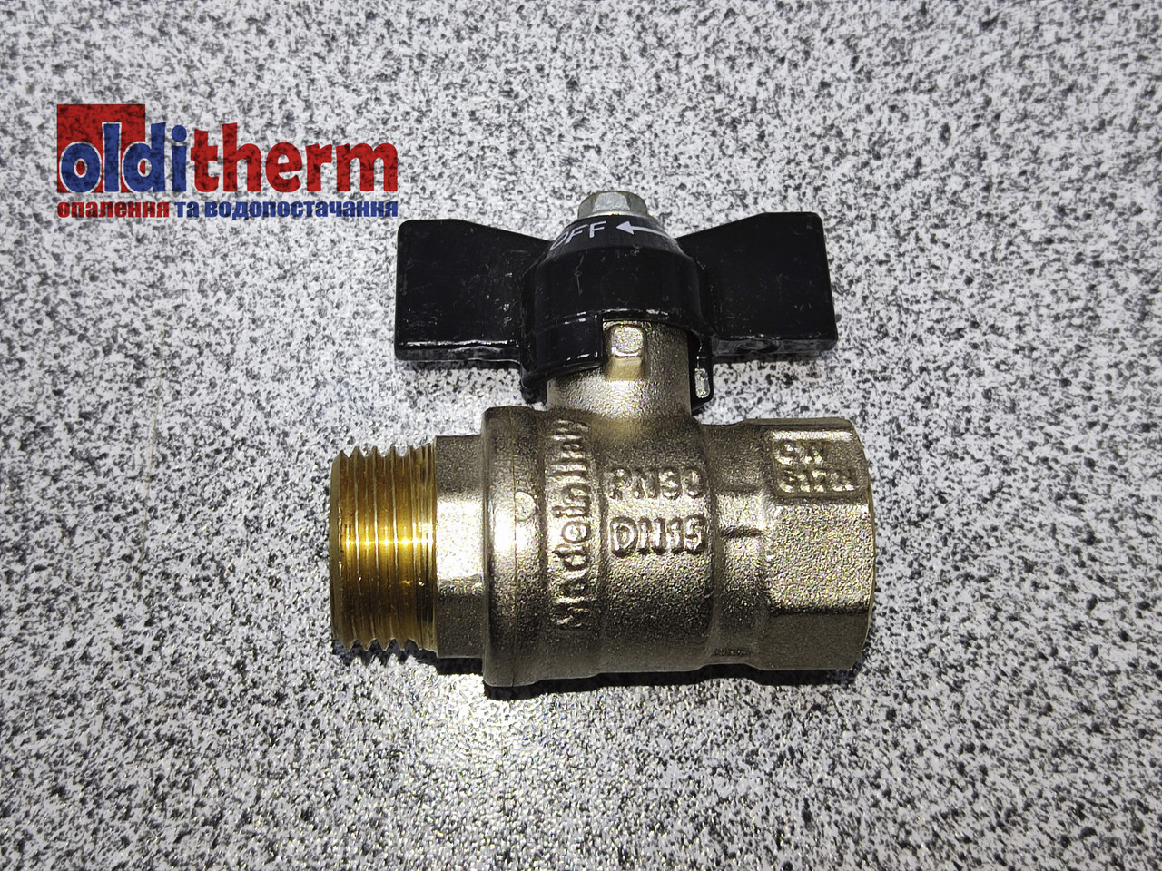 Кран кульовий 1/2" внутрішнє-зовнішнє різьблення, PN30, General Fittings