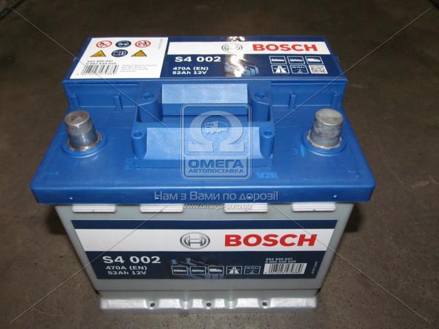 Аккумулятор 52Ah-12v BOSCH (S4002) (207x175x190),R,EN470 — в Категории ...