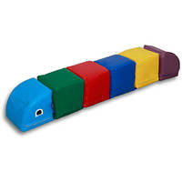 Игровой набор из мягких модулей Tia Цветная гусеница 6 элементов