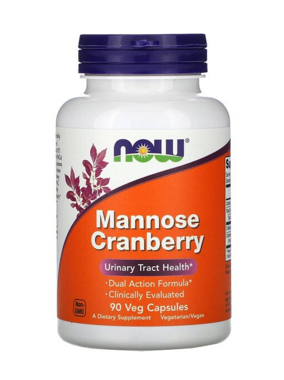 

Now Foods, клюква и манноза, 90 растительных капсул