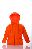 Куртка на флисе для девочки Babykroha Под Резинку оранжевая
