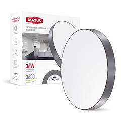 Світильник світлодіодний 1-MSP-3641-SLG MAXUS SP Ceiling 36 W 4100 K Circle Slim Gray (1-MSP-3641-SLG)