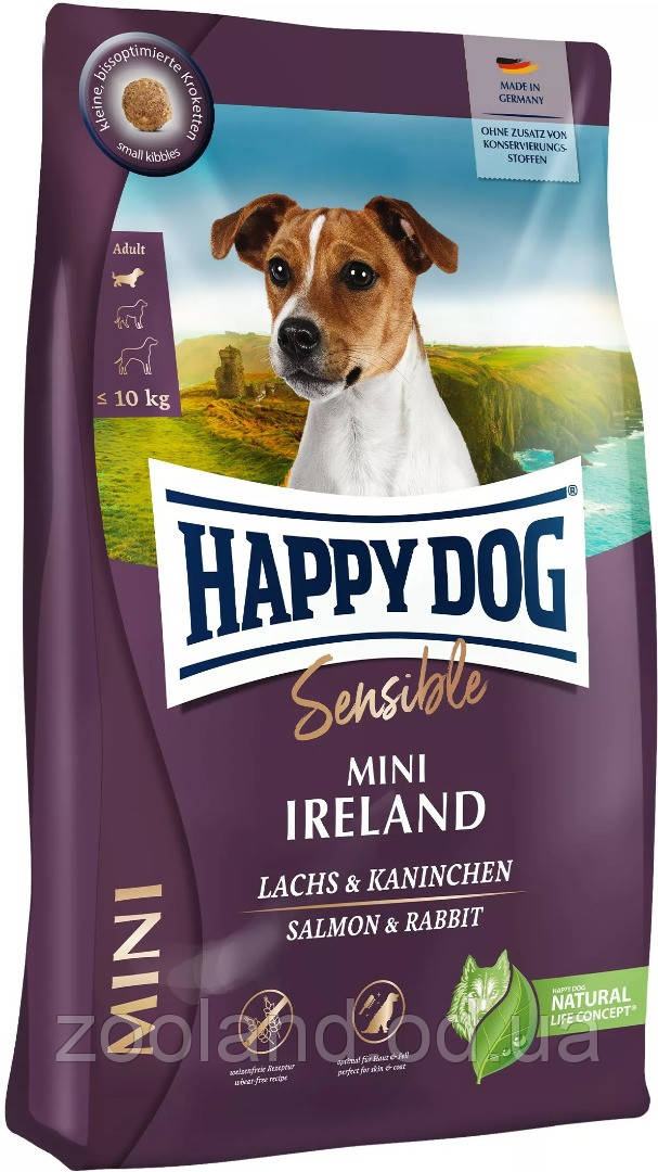 61221 Happy Dog Supreme Ірландія Міні, 10 кг