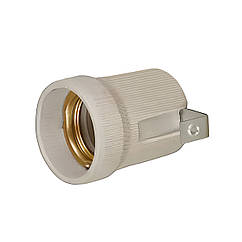 Патрон керамічний E27 Electro House з планкою (EH-LMP-1292)