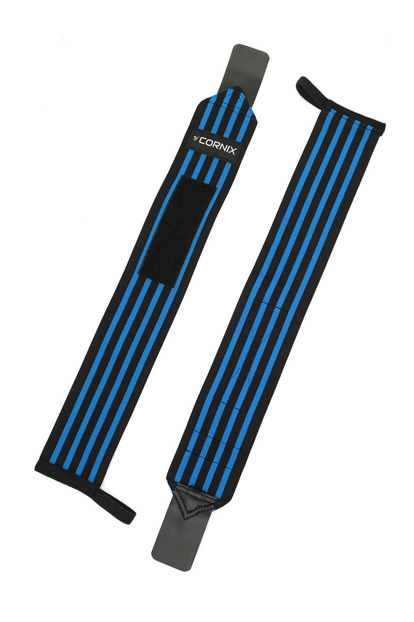 Бинты для запястий (кистевые бинты) Cornix Wrist Wraps XR-0193 Black/Blue - фото 3 - id-p1924974864