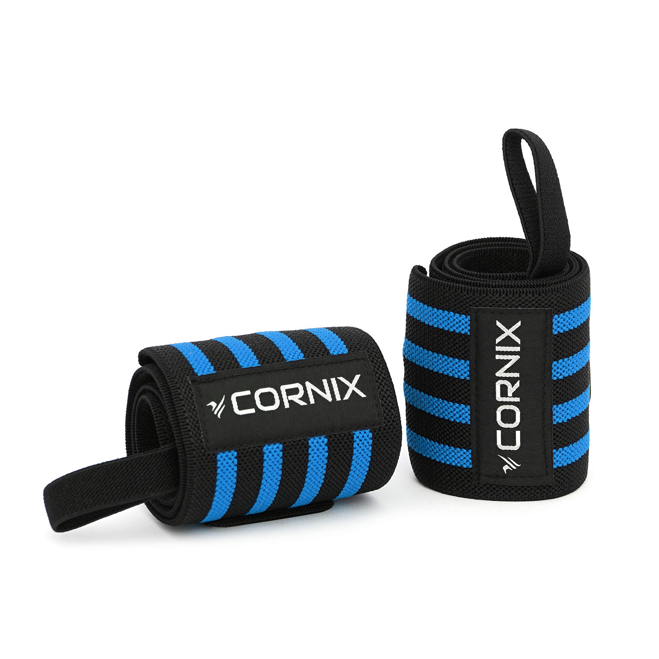 Бинты для запястий (кистевые бинты) Cornix Wrist Wraps XR-0193 Black/Blue - фото 2 - id-p1924974864