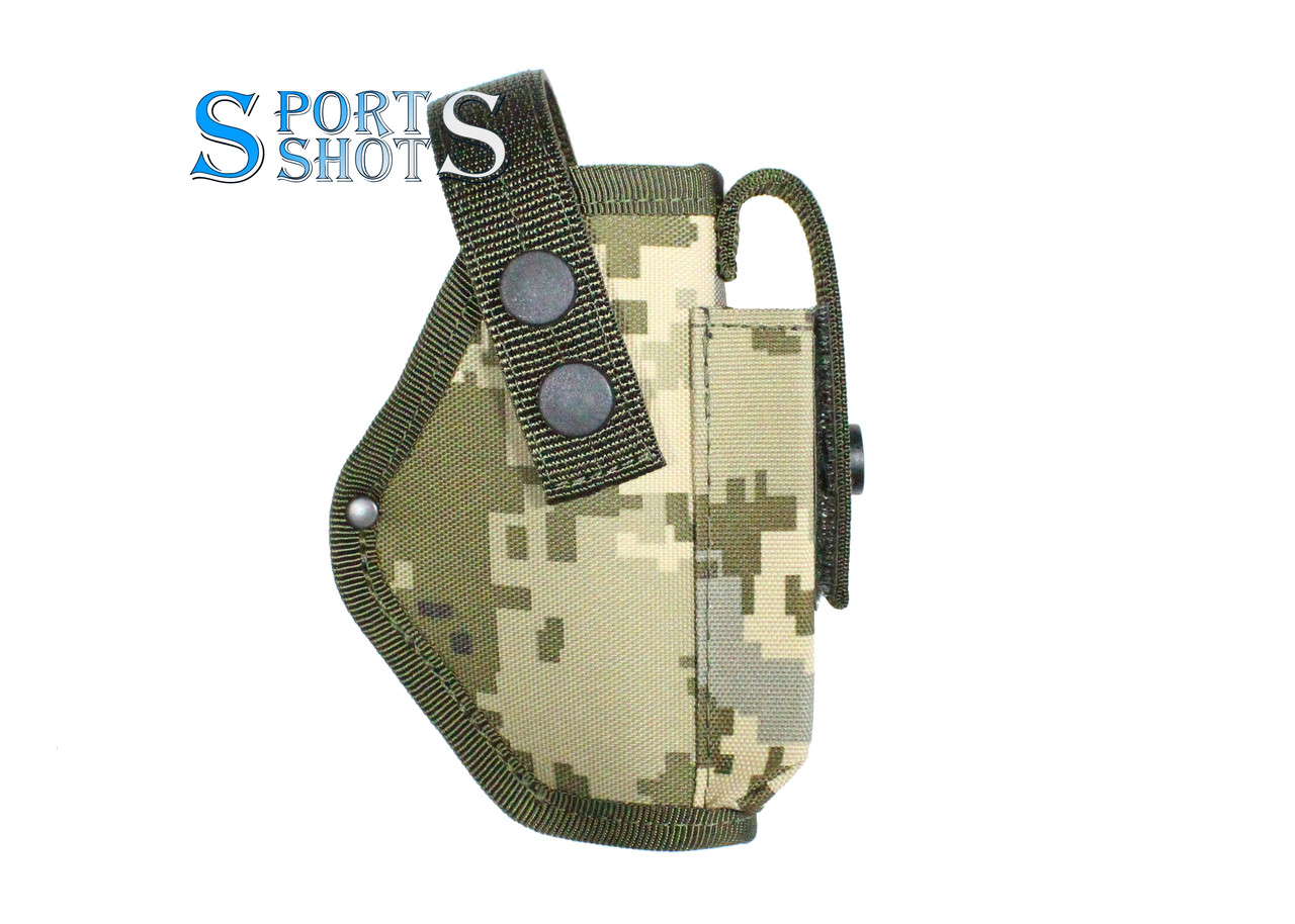 Кобура поясна ПМ з чохлом під магазин (oxford 600d, піксель) JGR