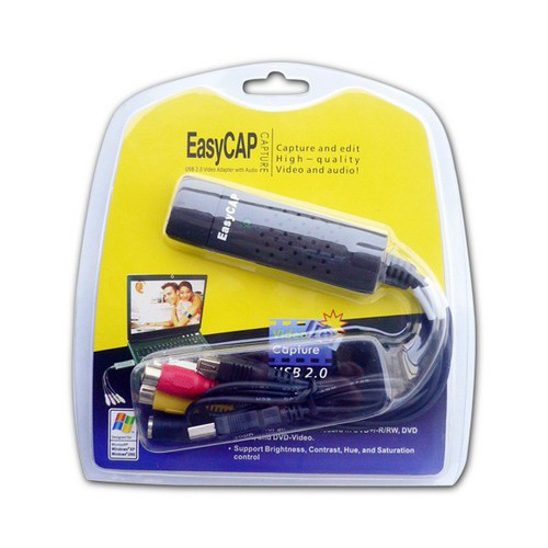 USB карта видеозахвата EasyCap адаптер оцифровка Easy Cap Easier Capture USB - фото 1 - id-p1921618365