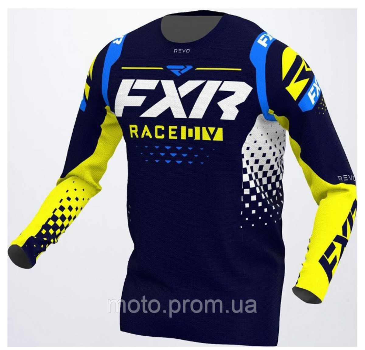 Джерси штаны FXR Revo MX 22-Midnight White Yellow - фото 2 - id-p1924980607