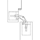 Петля звичайна або для коробок Anselmi AN 142 3D матовий хром, фото 5