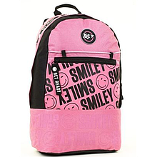 *РЮКЗАК МОЛОДІЖНИЙ "YES" 558406 T-101 "PRIVATE. SMILEY" ЛІЛОВИЙ/ЧОРНИЙ