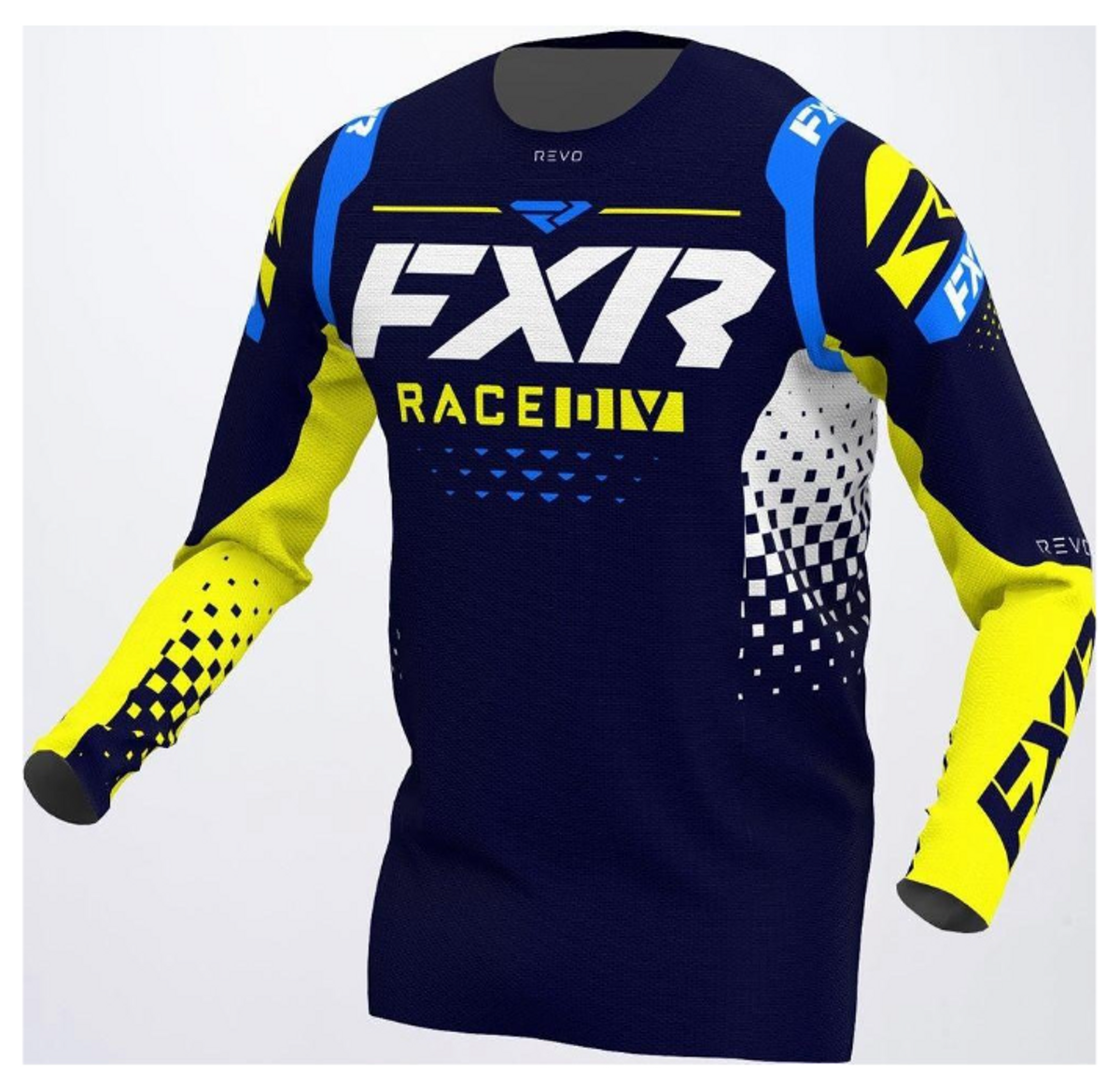 Джерси штаны FXR Revo MX 22-Midnight White Yellow (XL) - фото 2 - id-p1925051759