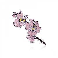 Значок BROCHE Ветка вишни розовый BRGV113322