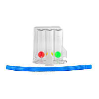 Дыхательный тренажер спирометр для дыхательных упражнений и реабилитации Lesko TRI-BALL (10759-61382)