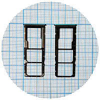 Тримач SIM карти Xiaomi Redmi 9T, Poco M3 (зелений на 2 SIM + MicroSD)