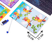 Гра з маркером Пиши і витирай "Жираф. Базовий рівень" Vladi Toys, 16 карточок, маркер (VT 5010-05), фото 3