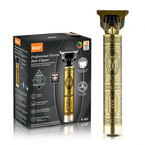 Машинка Для Стрижки Волос Аккумуляторная Raf-482 Тример для стрижки, электробритва с зарядкой от USB