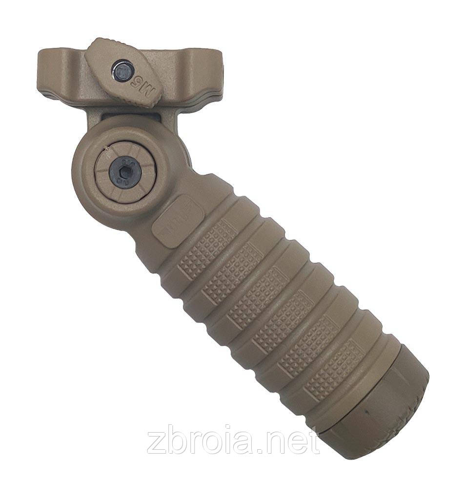 Передня рукоятка DLG Tactical (DLG-037) складана на Picatinny (полімер) койот