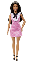 Кукла Barbie "Модница" в розовом платье с жабо (HJT06)