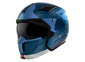 Мотошолом MT STREETFIGHTER SV S Totem C17 Matt Blue ECE2206 M