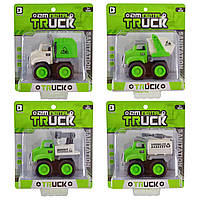 Игрушечная машинка Star Toys 11,5см Городская служба, грузовик, зеленая 3307A/B/C/D