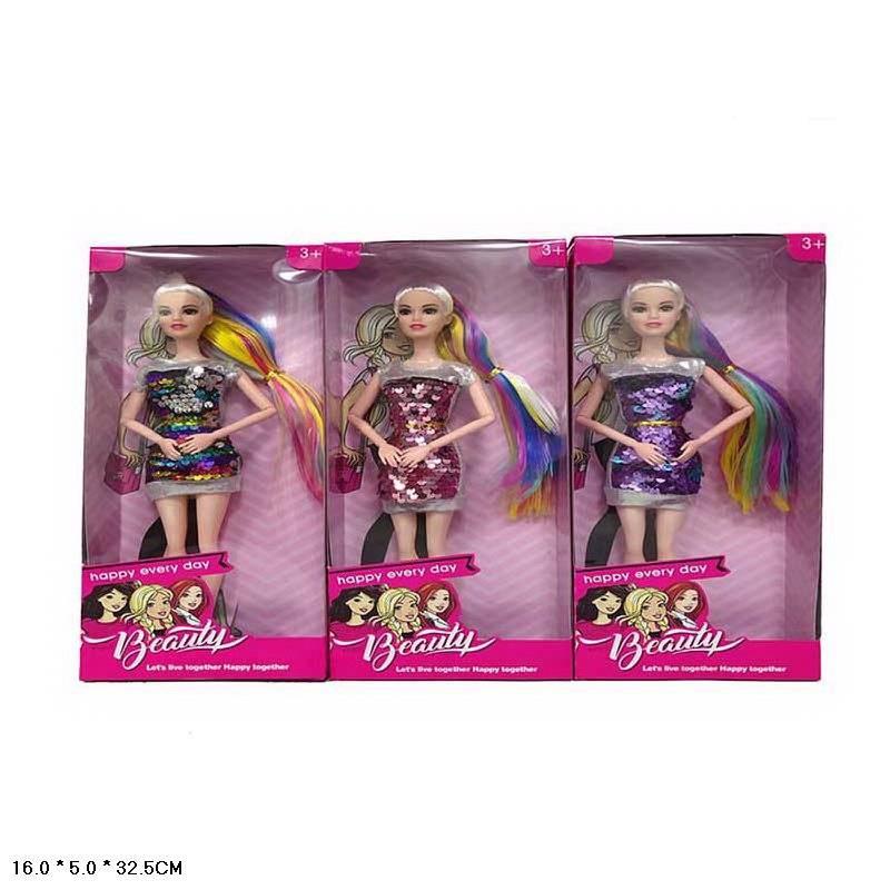 Лялька Star Toys 32 см Beauty ошатне плаття, кольорове волосся D1237
