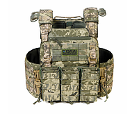 Плитоноска МІЦЬ (PLATE CARRIER) піксель з функцією швидкого скидання MOLLI PL-002