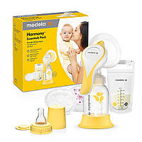 Handmilchpumpe im Set Ручной молокоотсос Medela Harmony Компактный швейцарский дизайн с воронкой Personal