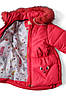 Дитяча зимова куртка для дівчинки на підстібці з овчинки розміри 86-98, фото 2