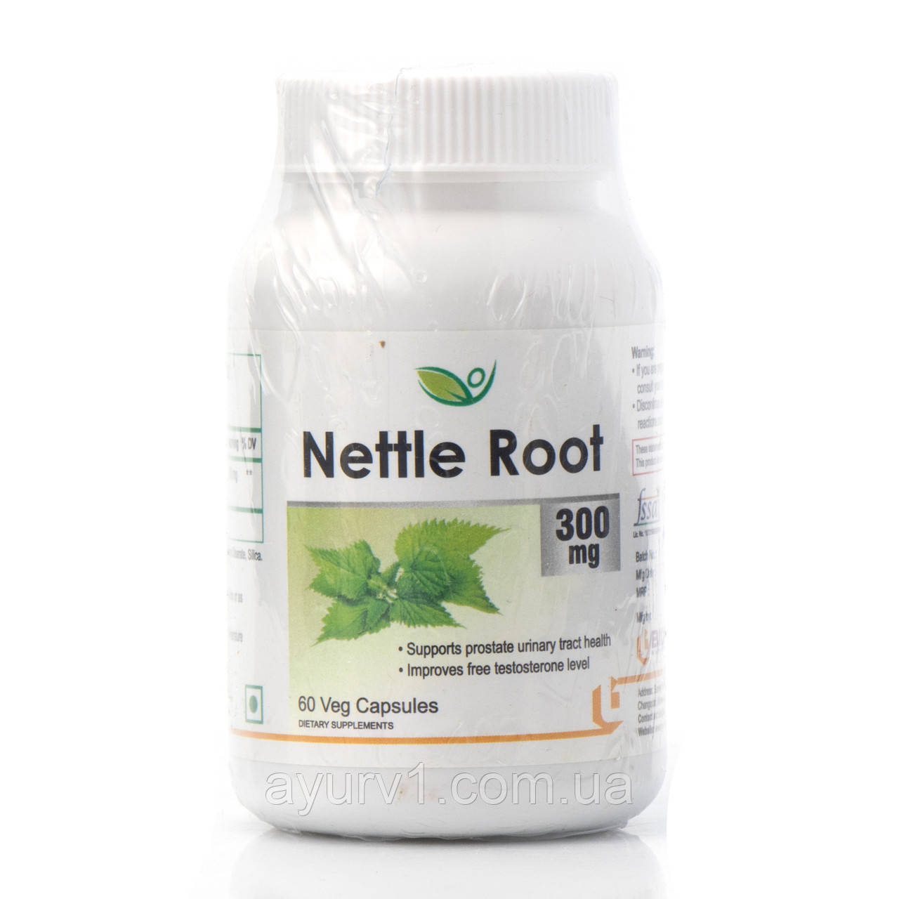 Екстракт кореня кропиви 300 мг Nettle Root Biotrex, кропива в капсулах, антиоксидант