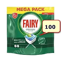 Таблетки для посудомоечных машин 100 шт Fairy Original All in one Все в Одном