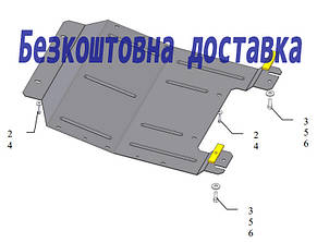 Захист двигуна Fiat Bravo (2007-2012-) (Захист двигуна Фіат Браво) Кольчуга