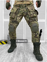 Брюки тактические рип-стоп с карманами под рожки, штаны тактические с наколенниками, брюки уставные армейские
