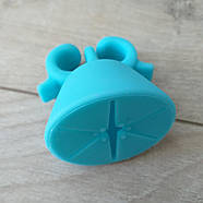 Силіконовий тримач-кільце для лаку на палець Холдер для лаку для нігтів Блакитний (KG-10372), фото 5