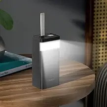 Зовнішній акумулятор PowerBank HOCO J86 40000mAh /2USB/Type-C/ PD/QC3.0/22.5W/ black, фото 6