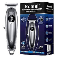 Тример для окантовки та стрижки бороди Kemei Metal Silver (KM-1948-SIL), фото 4