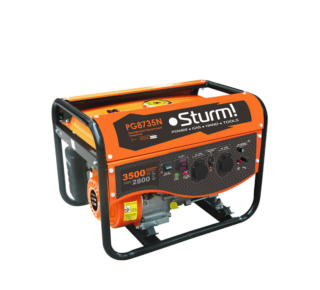 Генератор бензиновий Sturm PG8735N 3500 Вт