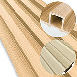 Декоративна настінна рейка Бежева 160х23х3000мм, фото 7