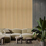 Декоративна настінна рейка Бежева 160х23х3000мм, фото 8