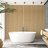 Декоративна настінна рейка Бежева 160х23х3000мм, фото 9