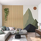 Декоративна настінна рейка Бежева 160х23х3000мм, фото 3