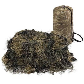 Сітка камуфляжна для маскування Mil-Tec Ghillie Cover Anti Fire 3 x 2 м Woodland 11962320