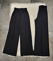 Модні чорні штани палаццо для дівчинки (128, 134р)