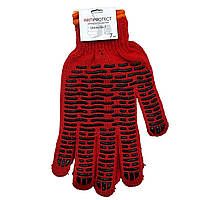 Перчатки Armprotect Universal-1 красные с волной ПВХ Р10/класс7 (7108)