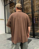 Чоловіча футболка M1598 коричнева, фото 5
