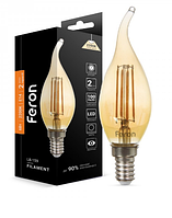 Светодиодная лампа Feron 6W E14 2700K, золото